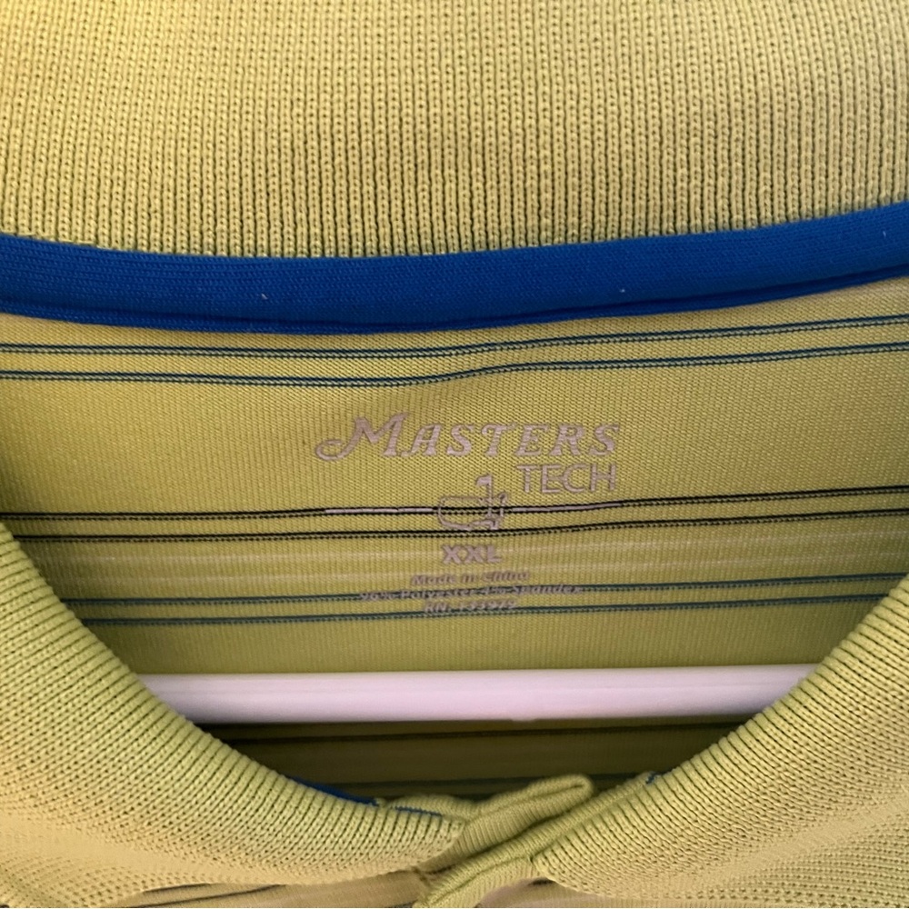 Masters Tech Green Polo Shirt XXL